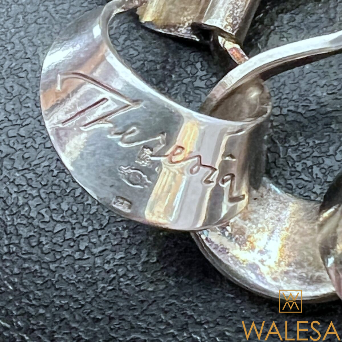 Bracelet moderniste en argent massif ALTON Theresia HVORSLEV Suède 1970 – Image 7