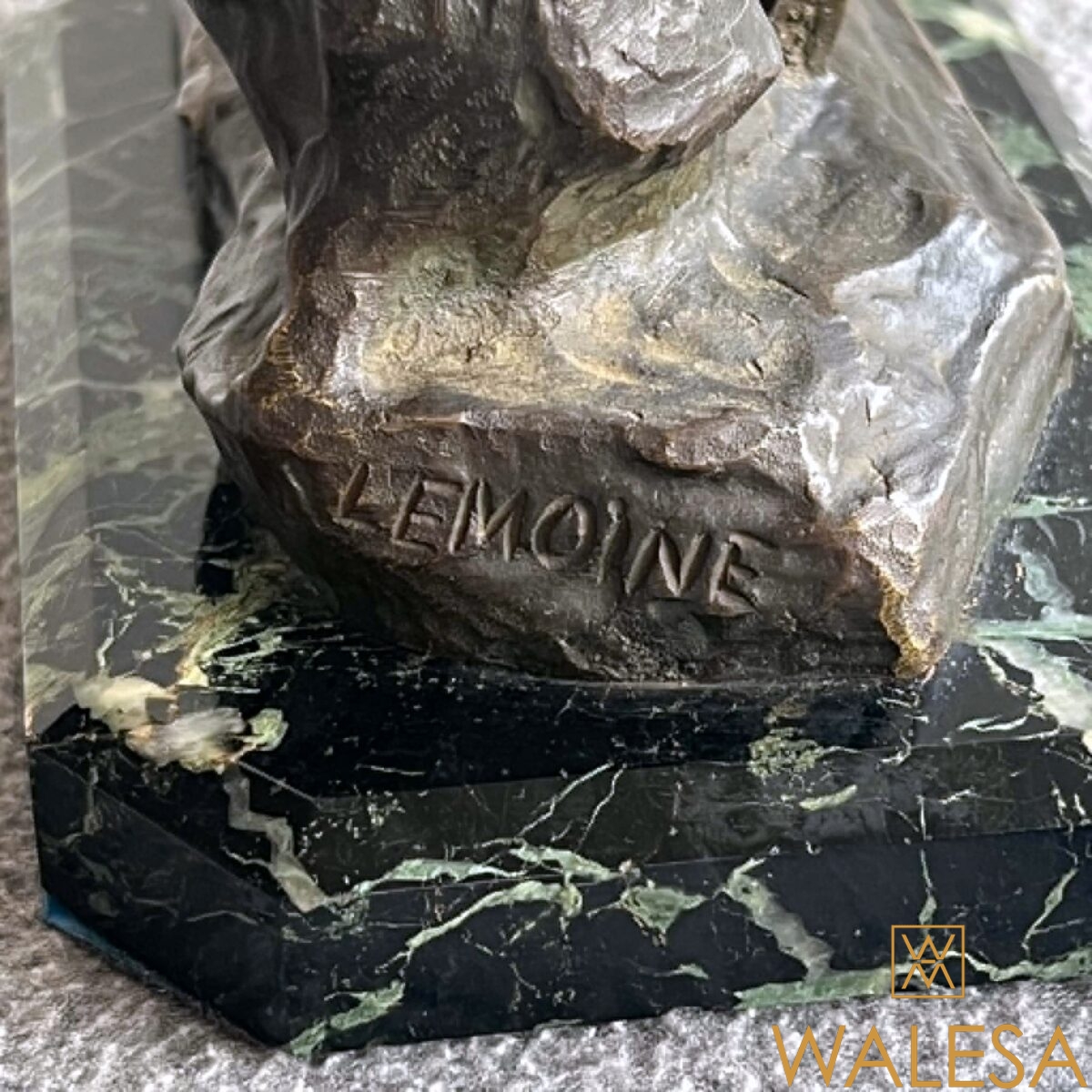 Charles LEMOINE bronze “L’Homme a l’Aigle” – Image 7