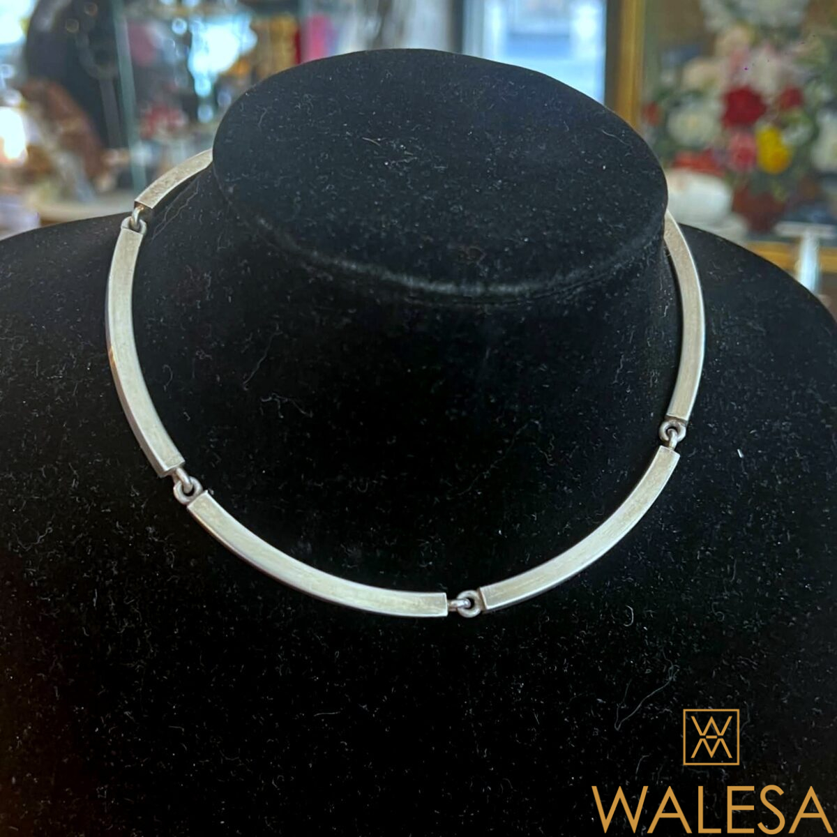 Collier articulé en argent massif Hans HANSEN Danemark
