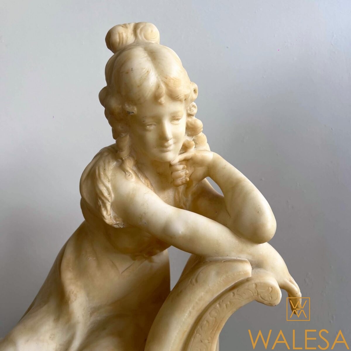 Guglielmo PUGI sculpture en albâtre bronze et marbre. – Image 2
