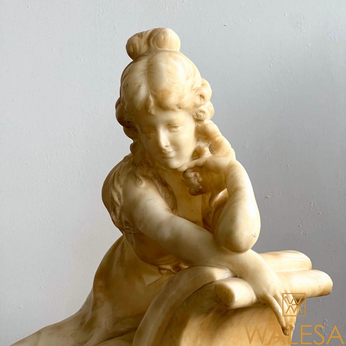 Guglielmo PUGI sculpture en albâtre bronze et marbre. – Image 4