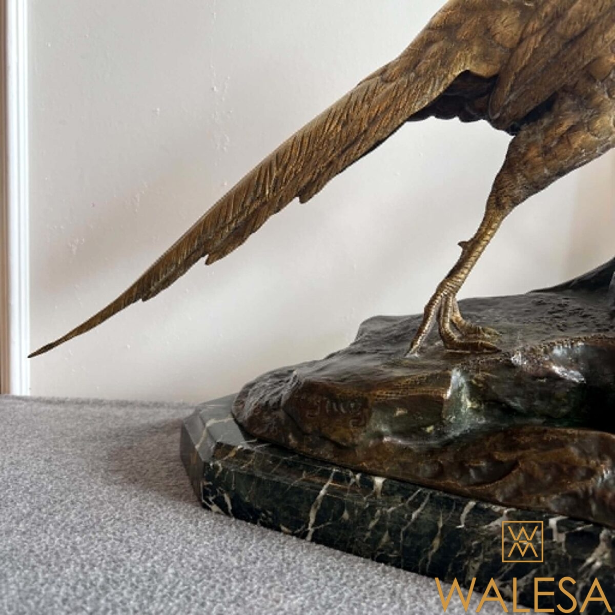 Jules MOIGNIEZ Bronze “Le faisan et la belette” – Image 6