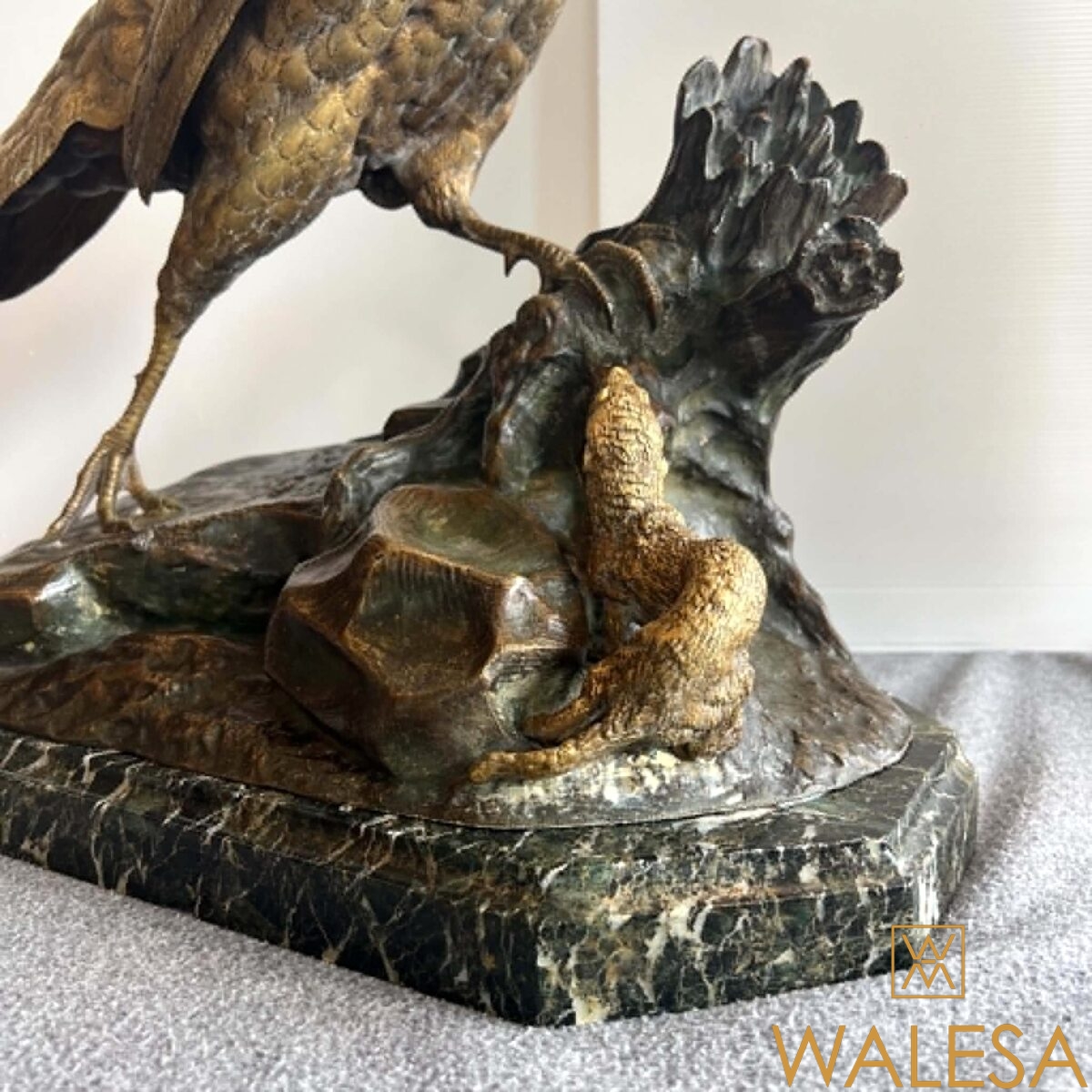 Jules MOIGNIEZ Bronze “Le faisan et la belette” – Image 4
