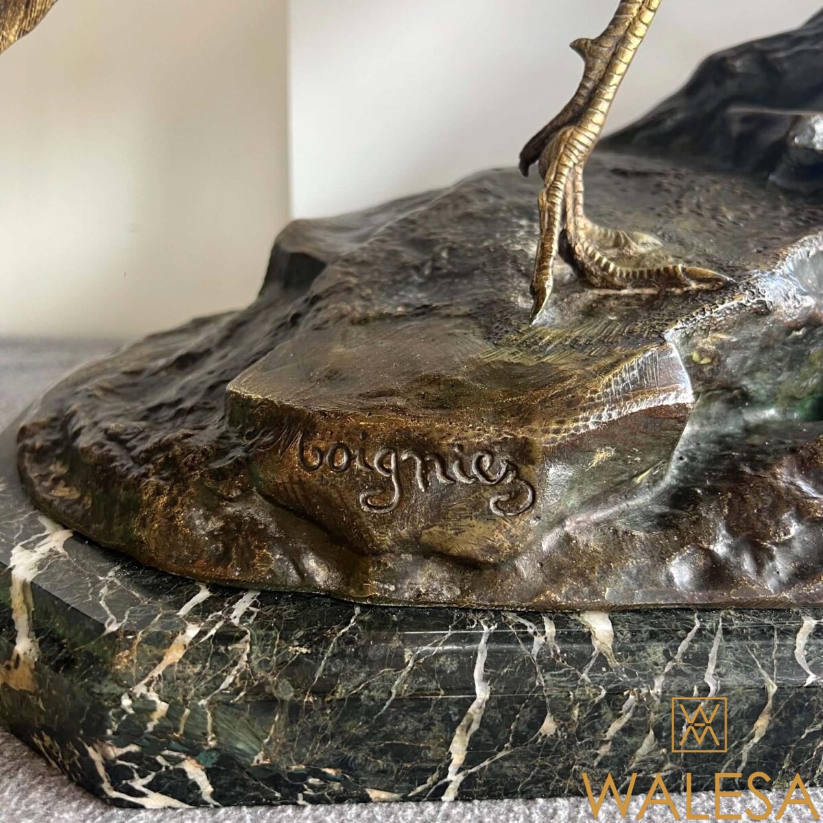 Jules MOIGNIEZ Bronze “Le faisan et la belette” – Image 11