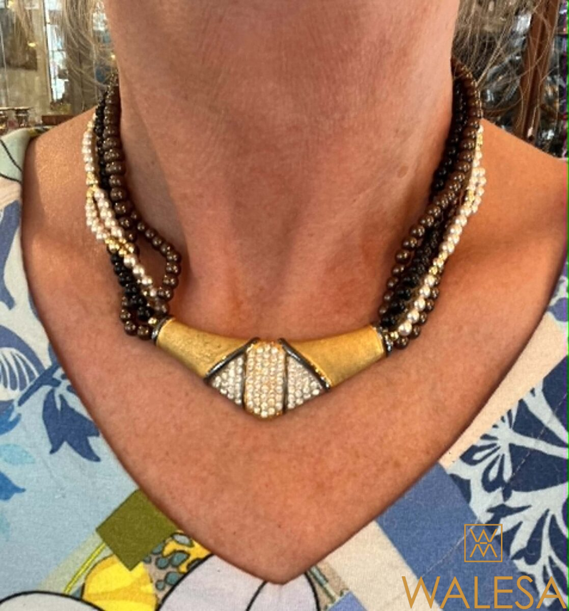 LANVIN - Collier multi-rangs torsadées de perles – Image 2