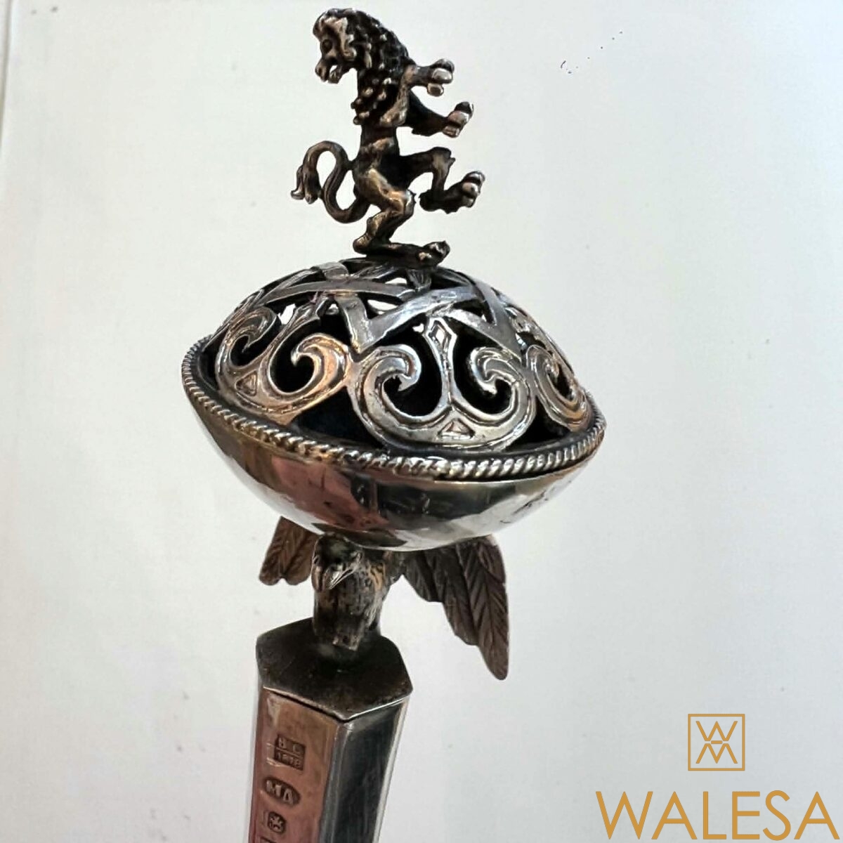 Main de Torah ou pointeur rituel ou Yad en argent – Image 9