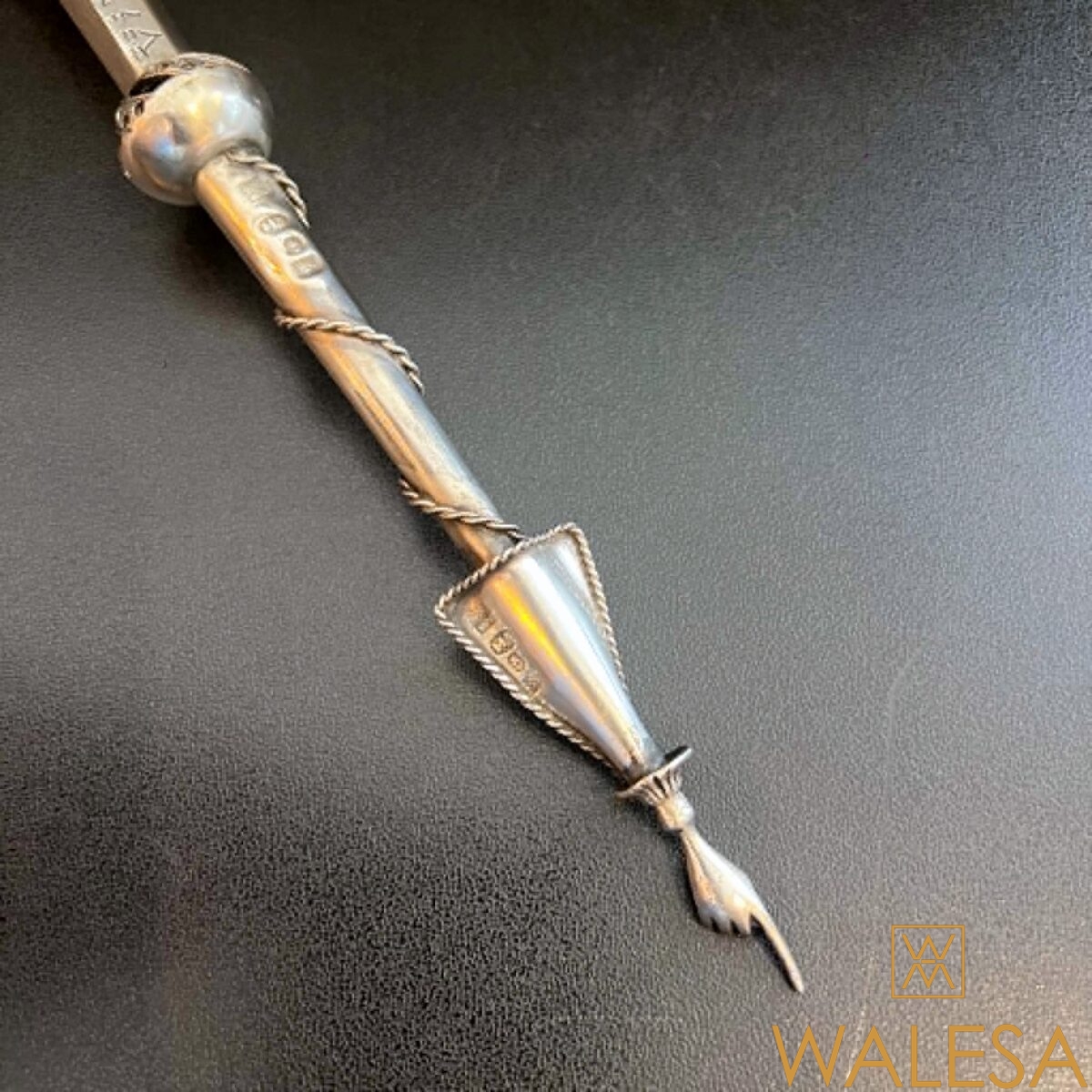 Main de Torah ou pointeur rituel ou Yad en argent – Image 4