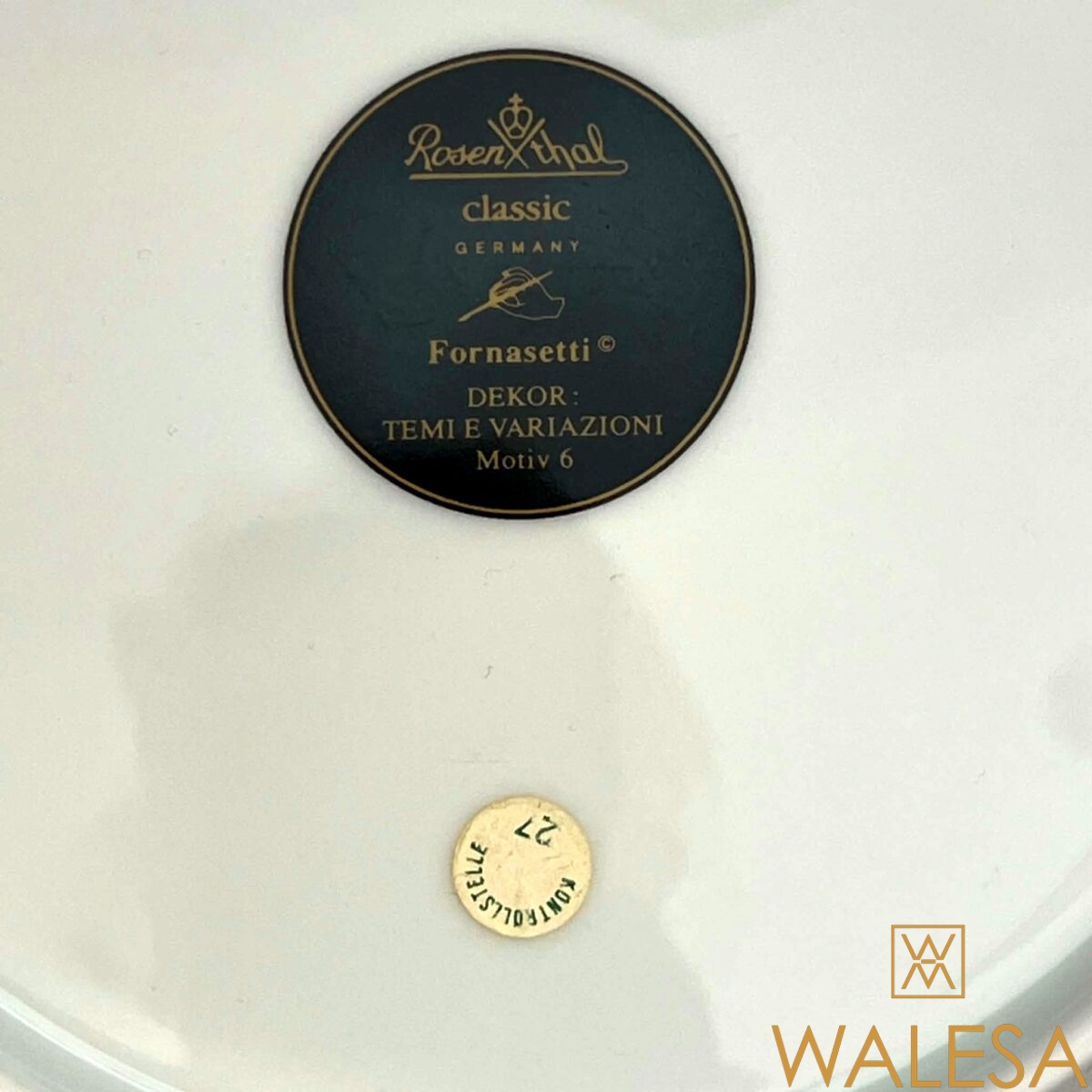Piero FORNASETTI collection “Tema e Variazioni" motif 6 – Image 6