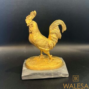 Pierre-Jules MÈNE « coq» en bronze à patine dorée