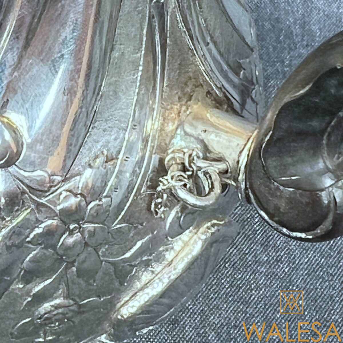 Verseuse en argent massif de style Louis XV rocaille Allemagne XIXe siècle – Image 12