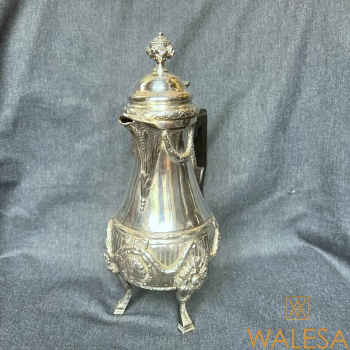 Verseuse en argent massif de style Louis XVI Allemagne XIXe siècle – Image 3