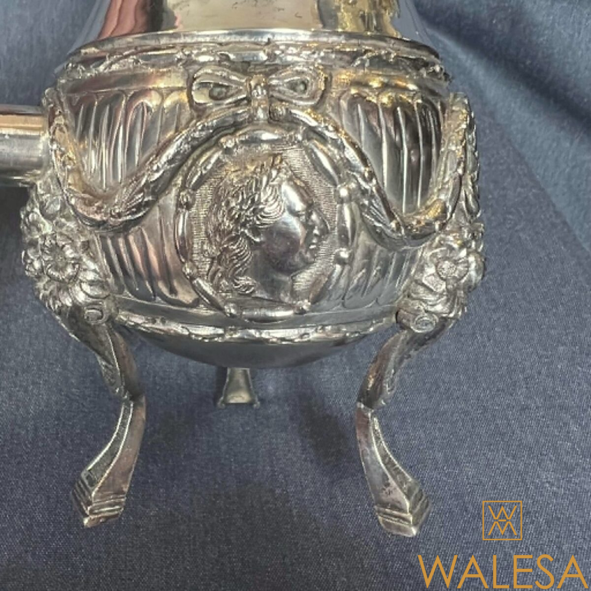 Verseuse en argent massif de style Louis XVI Allemagne XIXe siècle – Image 9