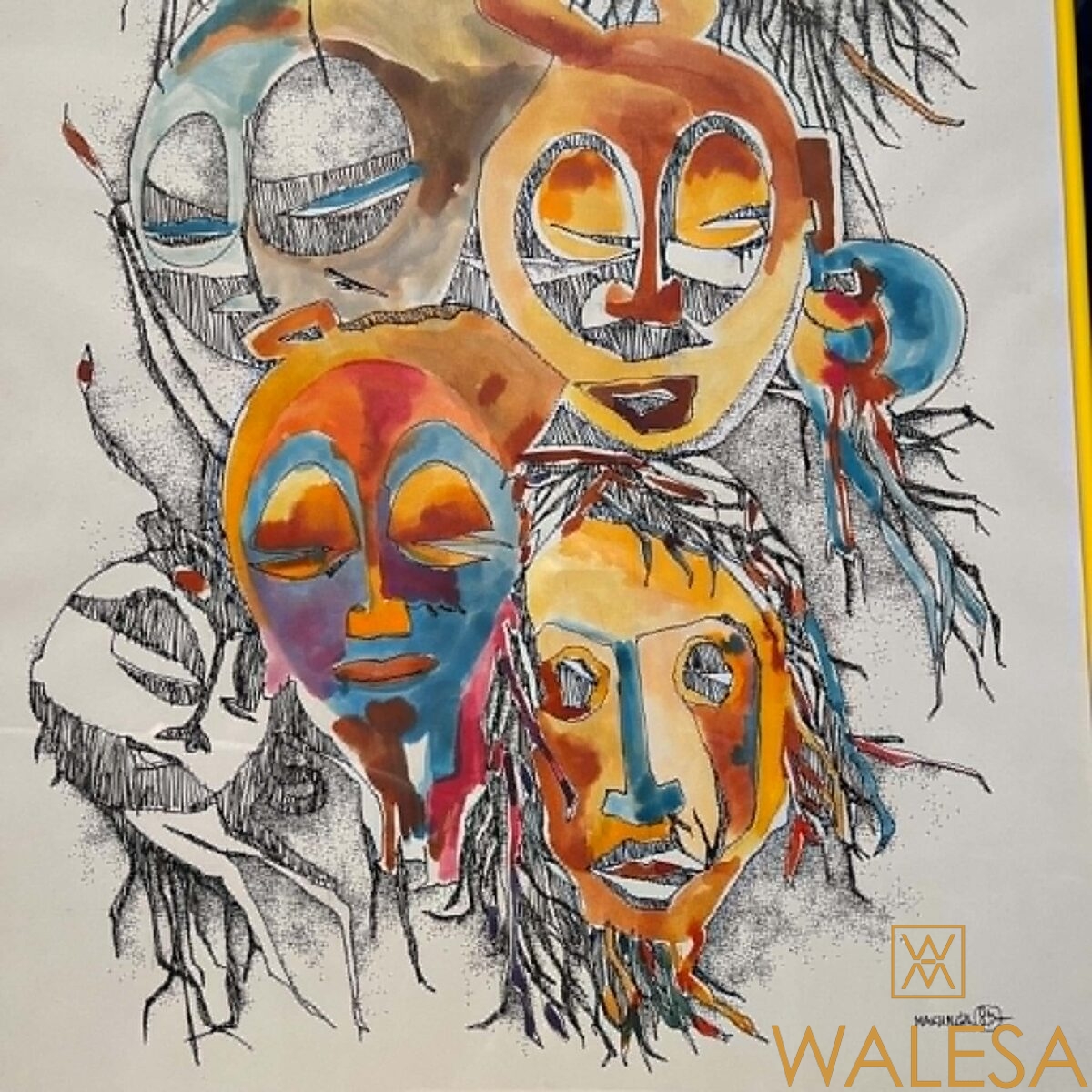 Felix MAKUNGU Ecole congolaise aquarelle – Image 4
