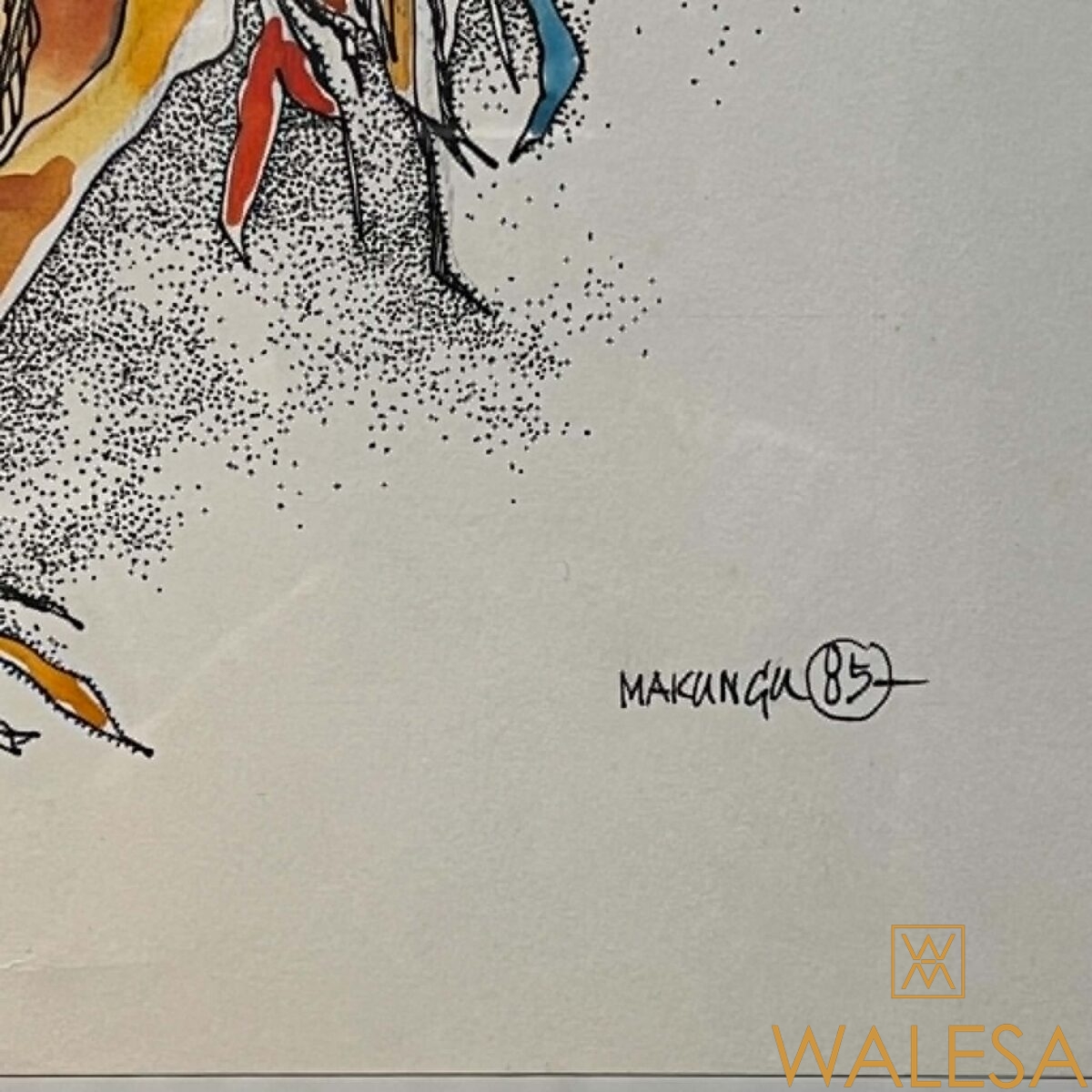 Felix MAKUNGU Ecole congolaise aquarelle – Image 7