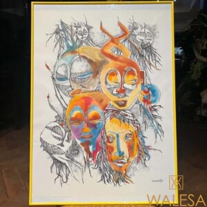 Felix MAKUNGU Ecole congolaise aquarelle
