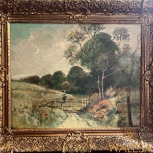 Jules de GENÈSE “paysage“ huile sur carton signée