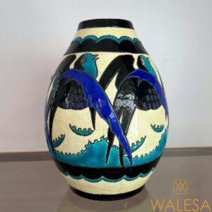 Charles CATTEAU Boch Frères KERAMIS vase Art Deco