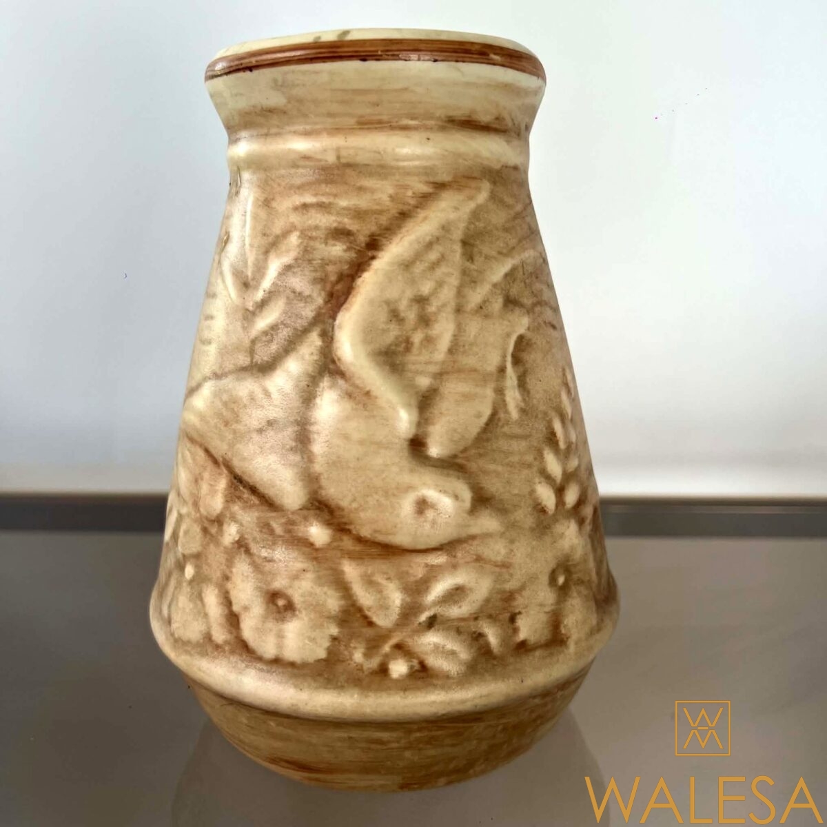 Charles CATTEAU Boch Frères KERAMIS vase Art Deco en céramique monochrome – Image 2
