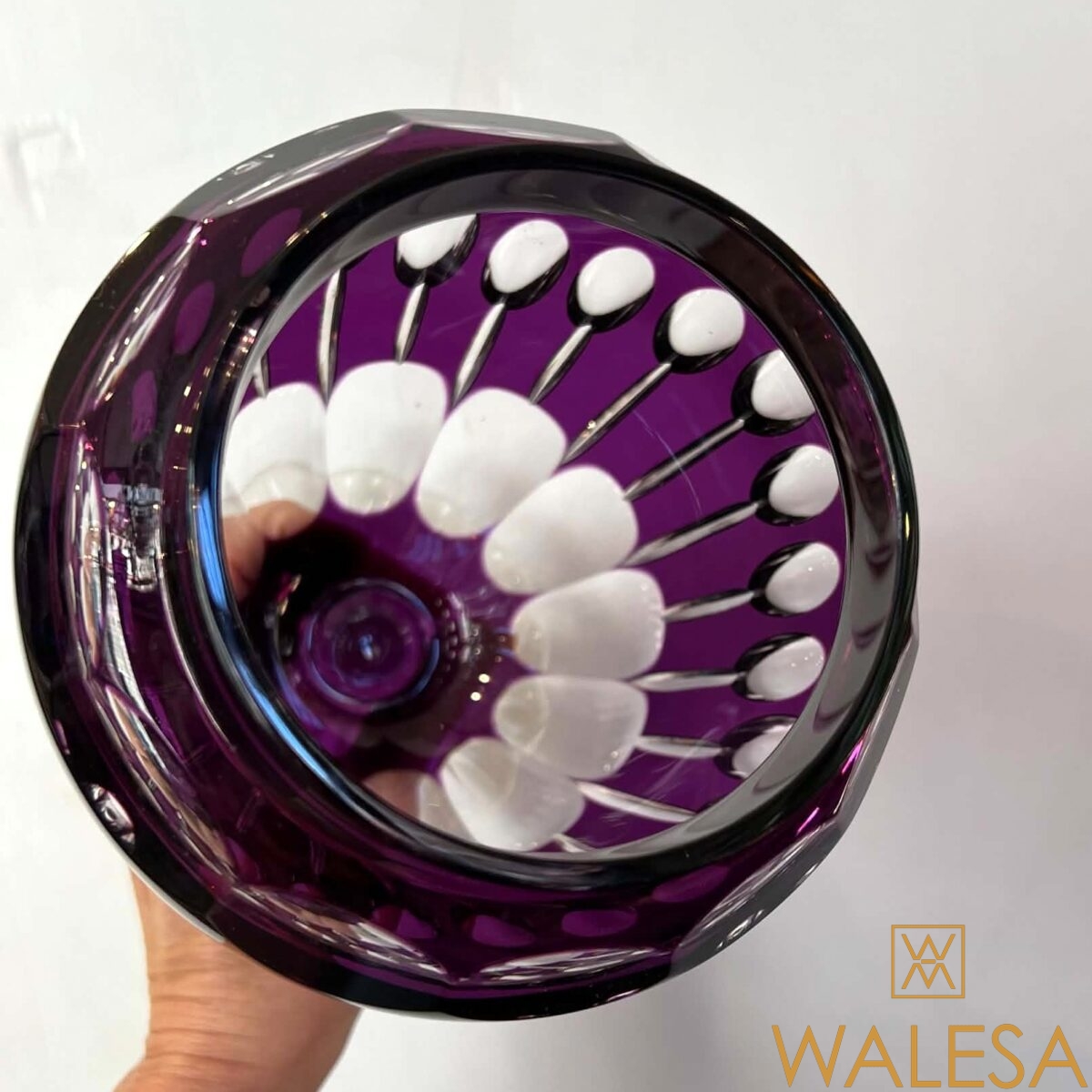 Cristal Val Saint Lambert - drageoir - grand vase couvert – Image 6
