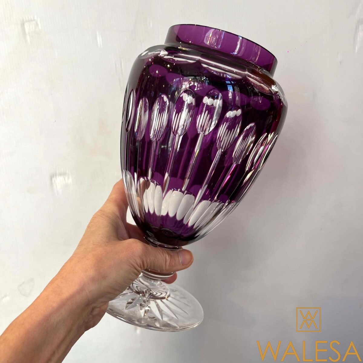 Cristal Val Saint Lambert - drageoir - grand vase couvert – Image 5