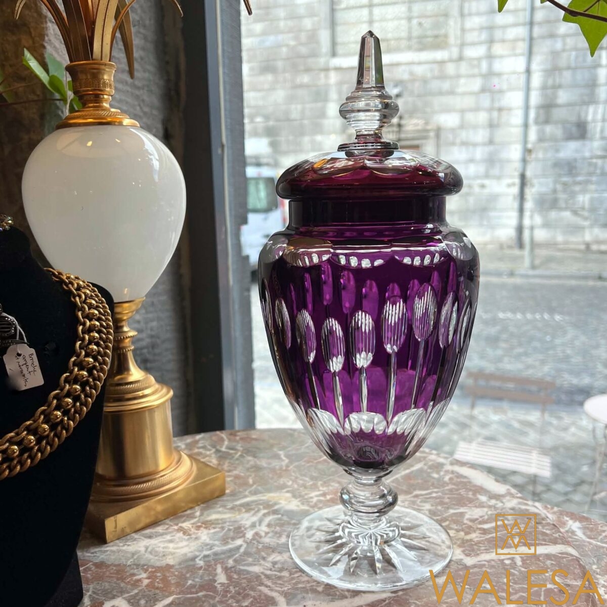 Cristal Val Saint Lambert - drageoir - grand vase couvert – Image 2
