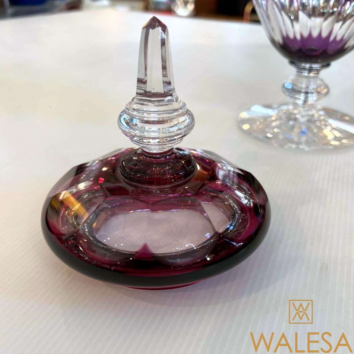 Cristal Val Saint Lambert - drageoir - grand vase couvert – Image 8