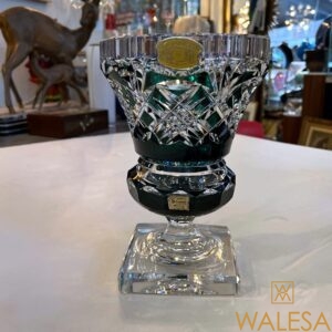 Cristal Val Saint Lambert - vase sur piédouche modèle « Thessalie »