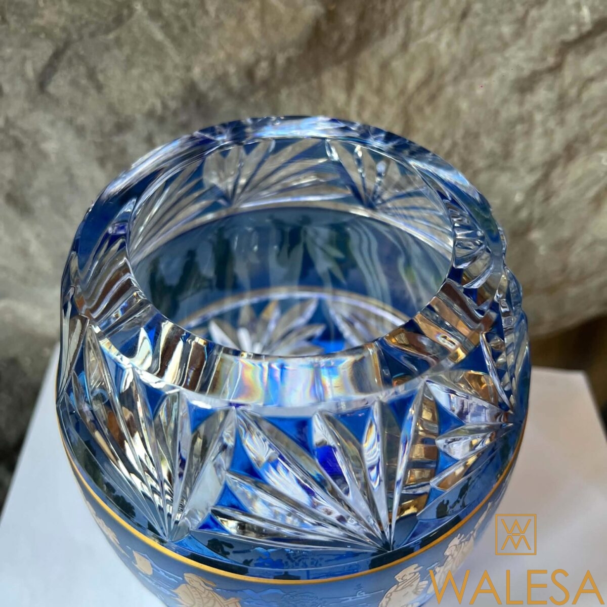 Cristal du Val Saint Lambert vase modèle “Aventin” créé par Hubert Léga – Image 5