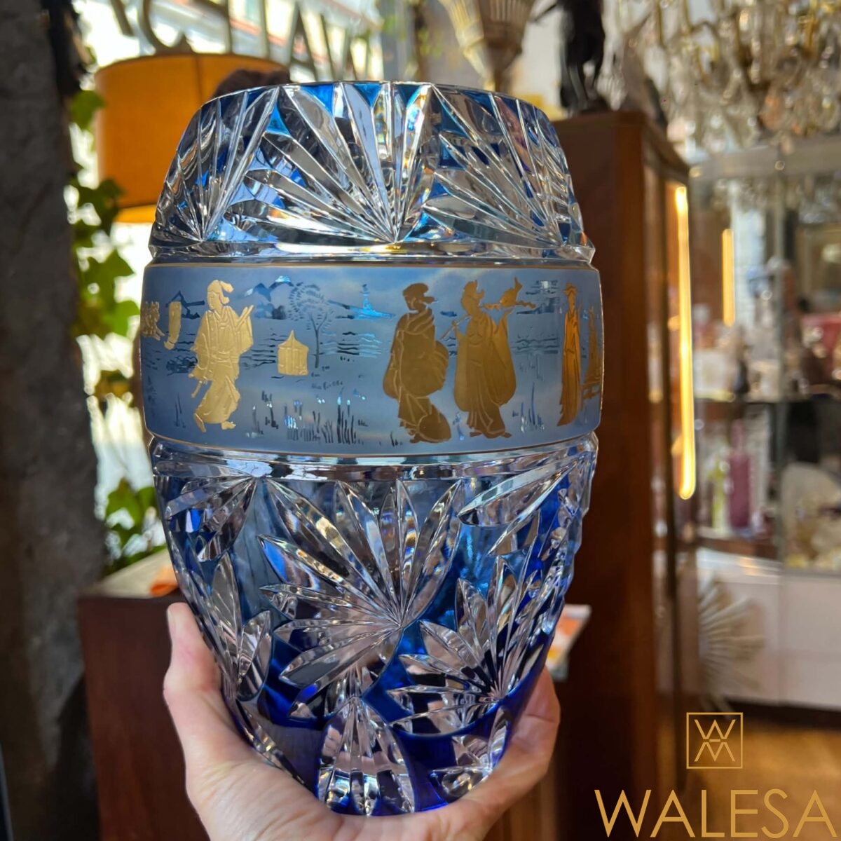 Cristal du Val Saint Lambert vase modèle “Aventin” créé par Hubert Léga – Image 4