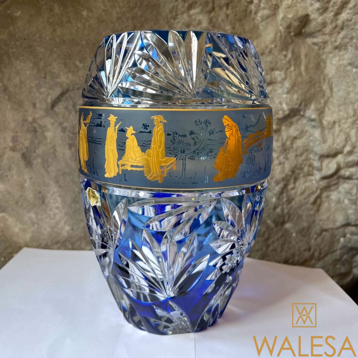 Cristal du Val Saint Lambert vase modèle “Aventin” créé par Hubert Léga – Image 2
