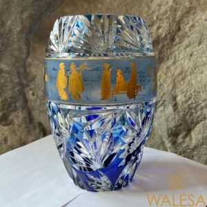 Cristal du Val Saint Lambert vase modèle “Aventin” créé par Hubert Léga