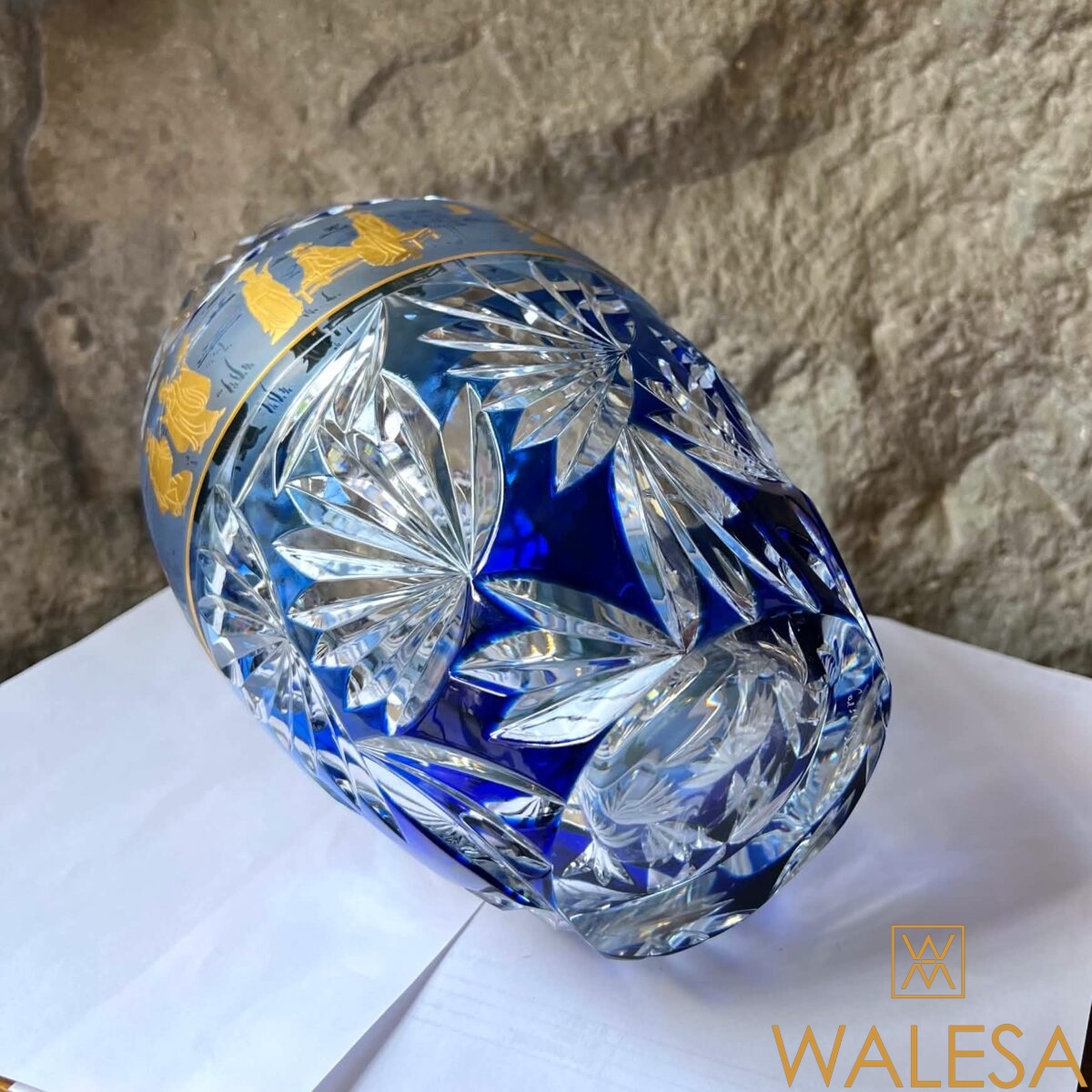 Cristal du Val Saint Lambert vase modèle “Aventin” créé par Hubert Léga – Image 11
