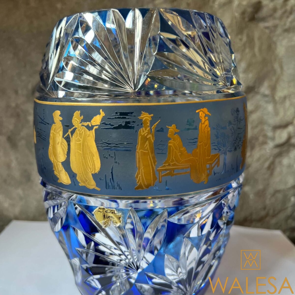 Cristal du Val Saint Lambert vase modèle “Aventin” créé par Hubert Léga – Image 7