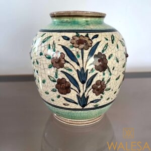 Edmond LACHENAL Vase “Iznik” en grès fin