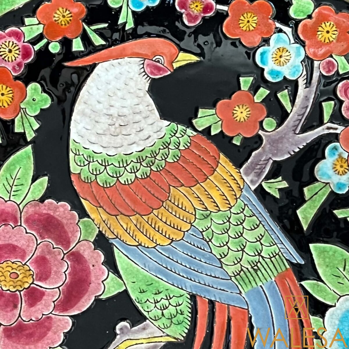 KERAMIS grand plat Art Deco à décor d’émaux cloisonnés – Image 3