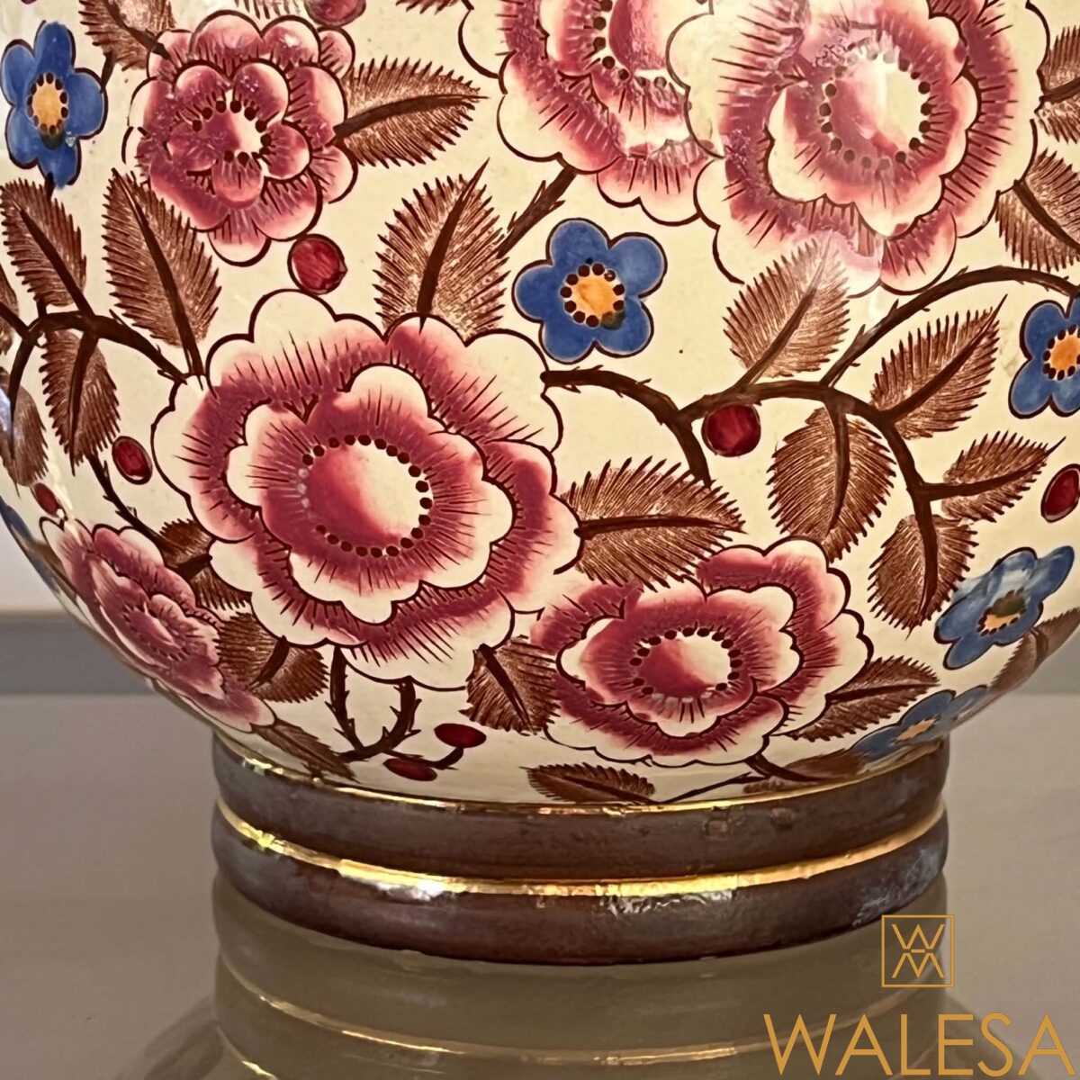 Raymond CHEVALIER Boch Frères La Louvière Vase Art Deco “Shanghai “ – Image 3