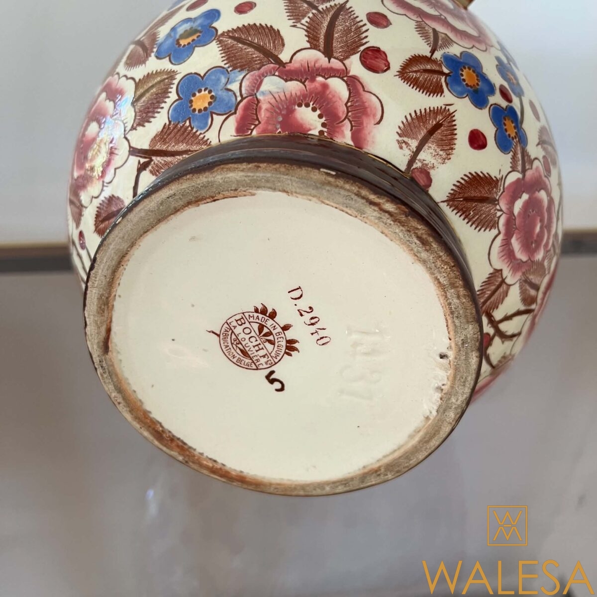 Raymond CHEVALIER Boch Frères La Louvière Vase Art Deco “Shanghai “ – Image 7