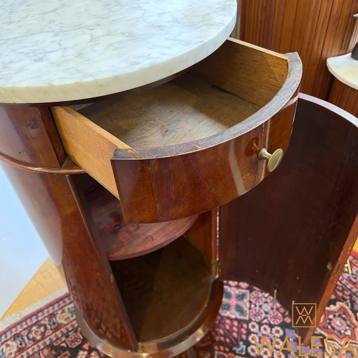 SOMNO d’époque Empire en acajou flammé – Image 6